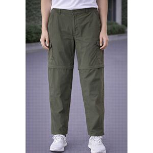 Cabela’s Classic Fit Convertible Pants Zip To Shorts Green L